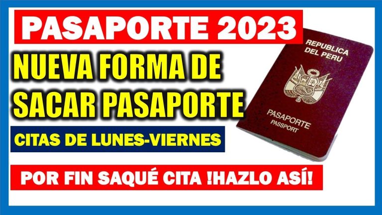 Todo lo que necesitas saber sobre las citas electrónicas para pasaporte en Perú: ¡Trámites simplificados!