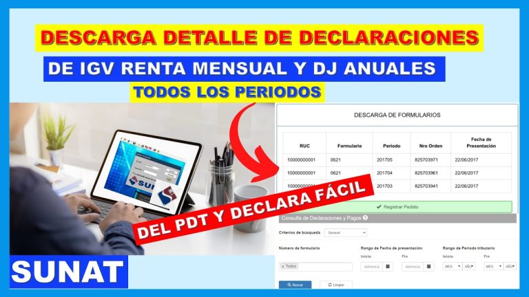 Guía completa: Cómo descargar el PDT 621 de la Sunat paso a paso en Perú