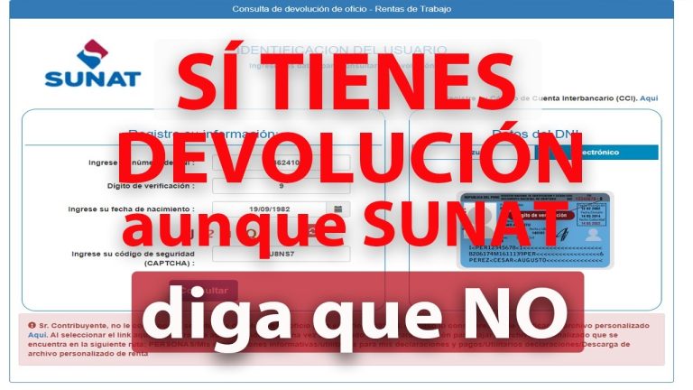 Todo lo que necesitas saber sobre la devolución de impuestos con Sunat en Perú: trámites y requisitos