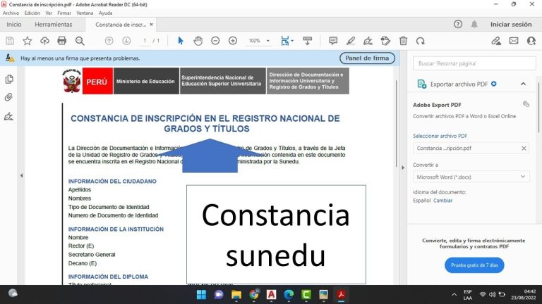 Guía completa para obtener la constancia de inscripción de grados y títulos SUNEDU en Perú: requisitos y pasos a seguir